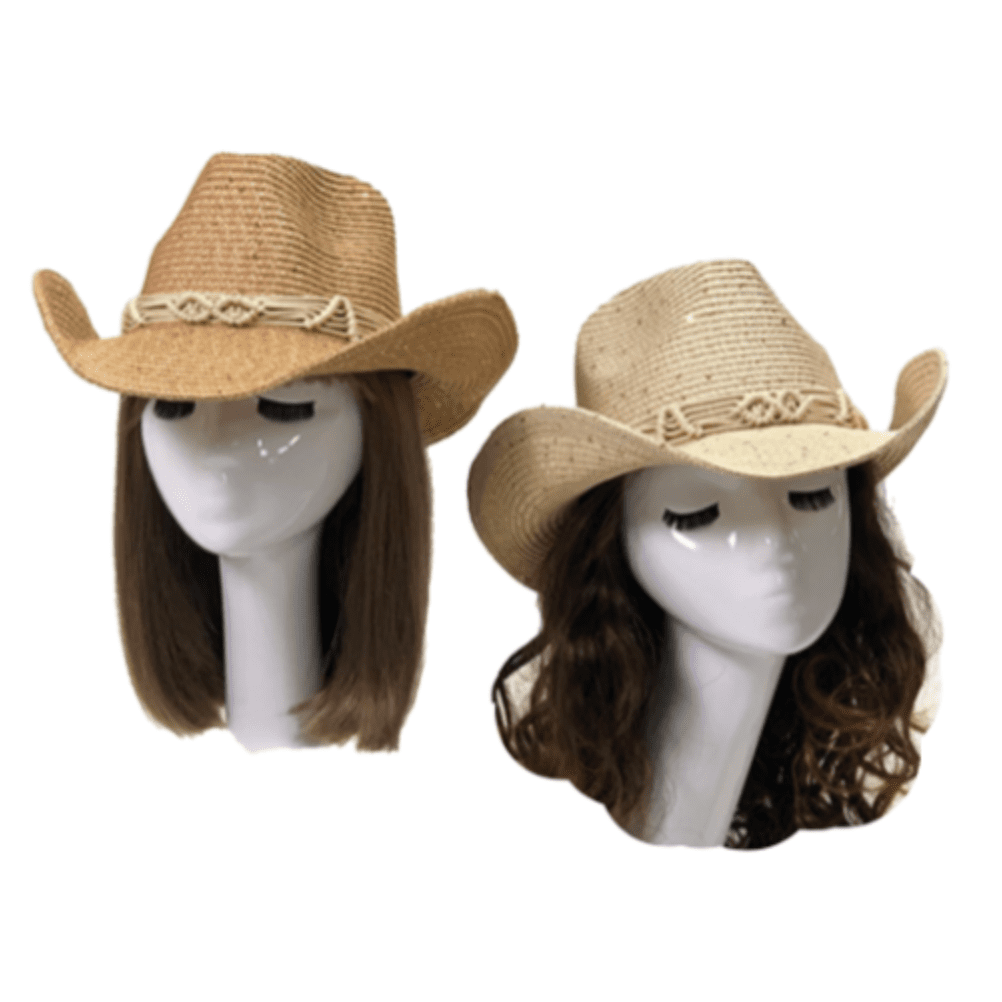 Straw Hat Summer Outdoor Men Women Western Cowboy Breathable Hats