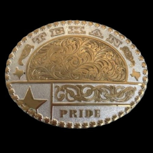 Texan Pride Elegant Cowboy Cowgirl Western Belt Buckle