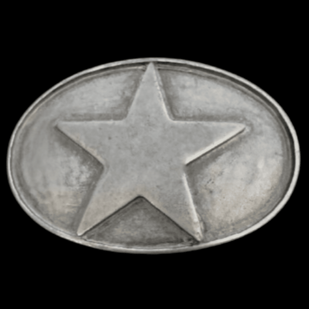 Sheriff Texas Star Far West Fashion Western Frontier Belt Buckle