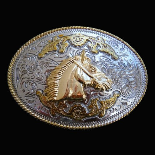 Boucle de ceinture de mode occidentale équestre tête de cheval