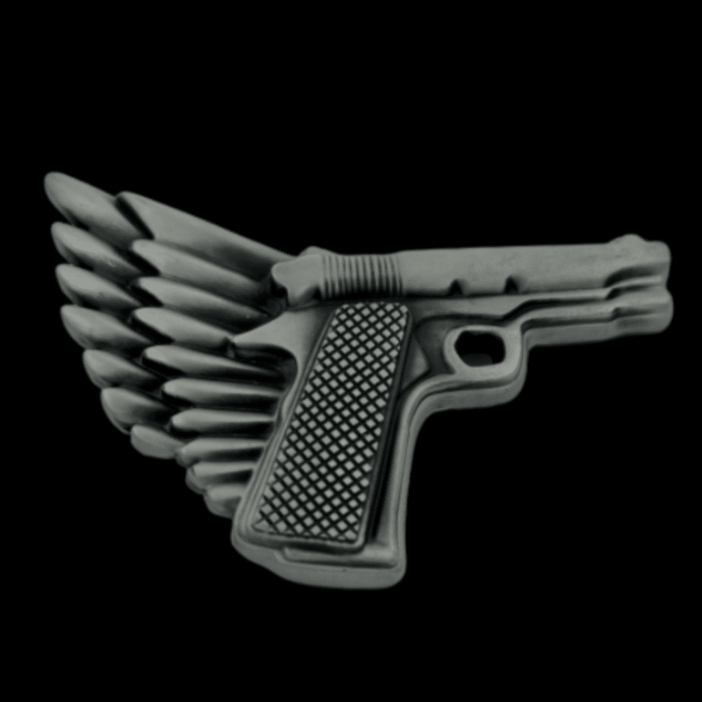 Gangster Culture Fashion Wings Gun Belt Buckle