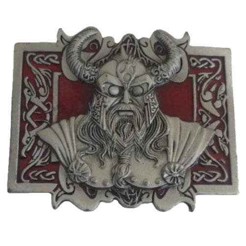 Viking Nordic Norseman Culture Horns Helmet Belt Buckle