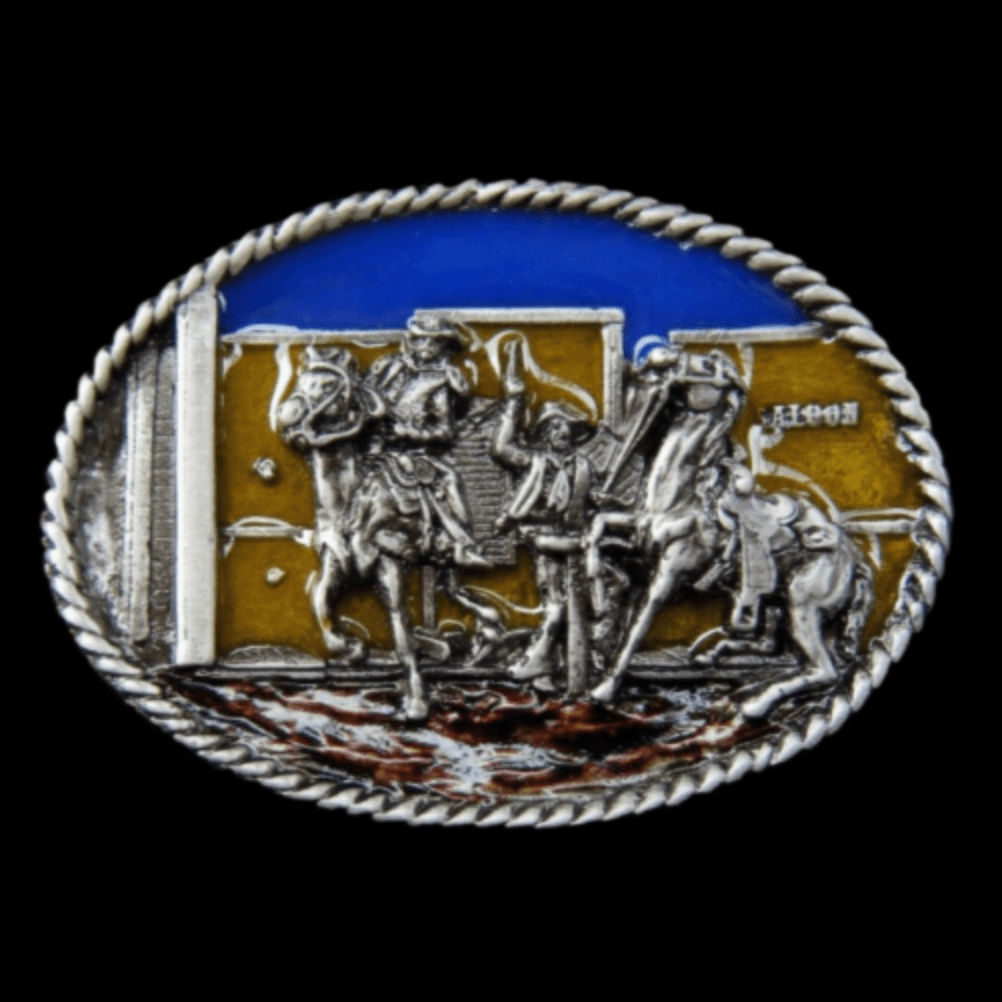 Boucle de ceinture Western Saloon Wide Antillais Cowboys