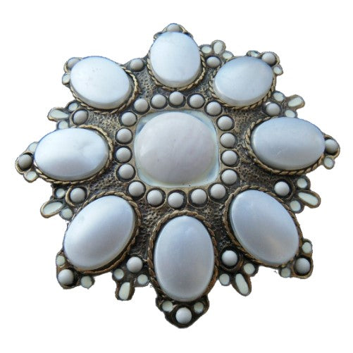 Elegant Bohemian Fashion Rhinestone Flower Belt Buckle