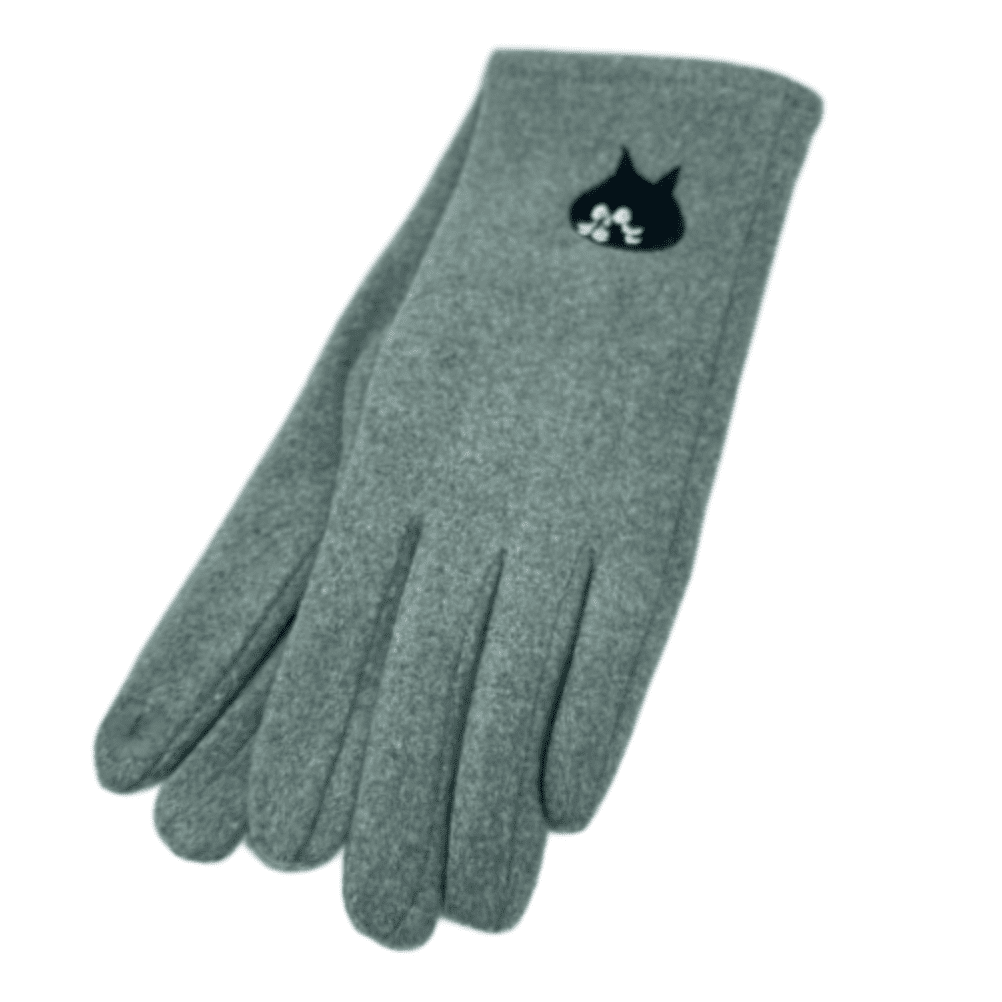 Gants de mode chauds d'hiver pour femmes avec des chats