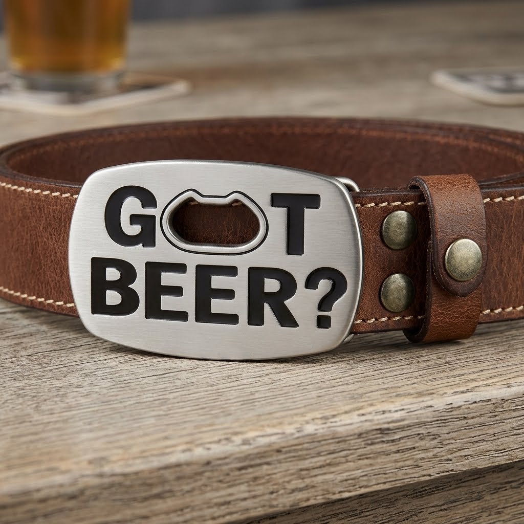 Got Beer Funny Bottle Opener Belt Buckle Fun Bar Party Style Accessory