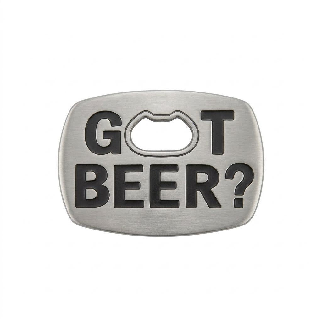 Got Beer Funny Bottle Opener Belt Buckle Fun Bar Party Style Accessory