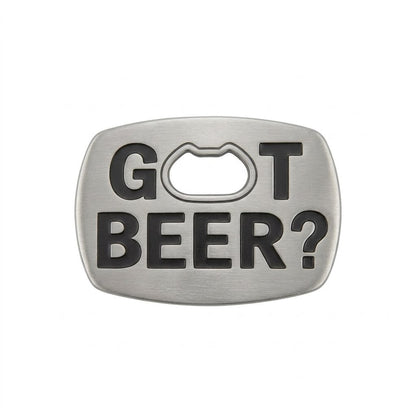 Got Beer Funny Bottle Opener Belt Buckle Fun Bar Party Style Accessory