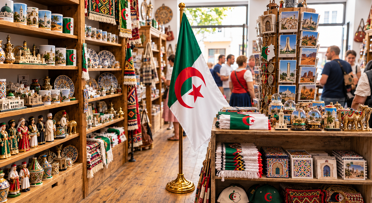 Argelia País argelino Fútbol Gran poste ondeante Bandera Algerie Beau Grand Drapeau