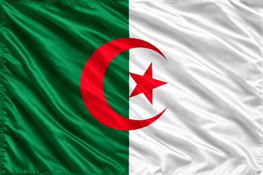 Argelia País argelino Fútbol Gran poste ondeante Bandera Algerie Beau Grand Drapeau