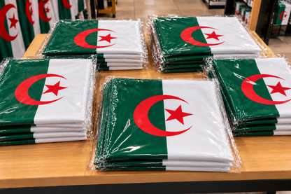 Argelia País argelino Fútbol Gran poste ondeante Bandera Algerie Beau Grand Drapeau