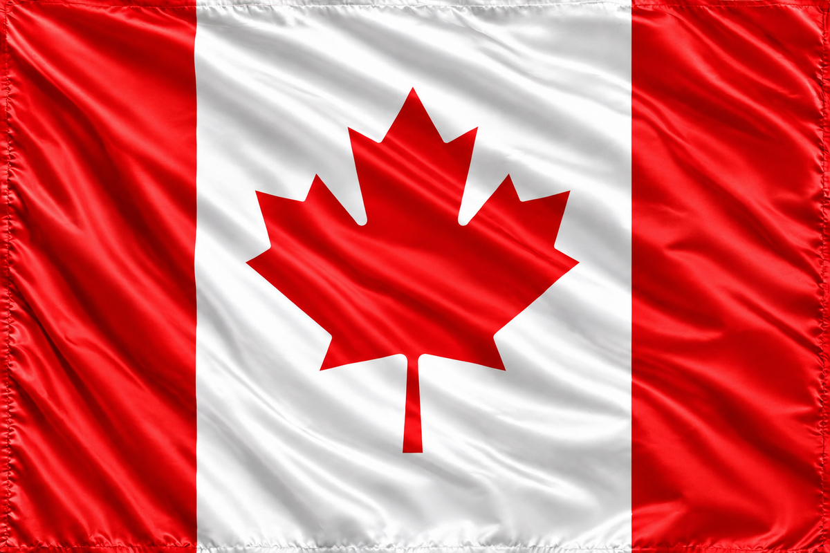 Nueva bandera de asta canadiense de doble cara grande de Canadá