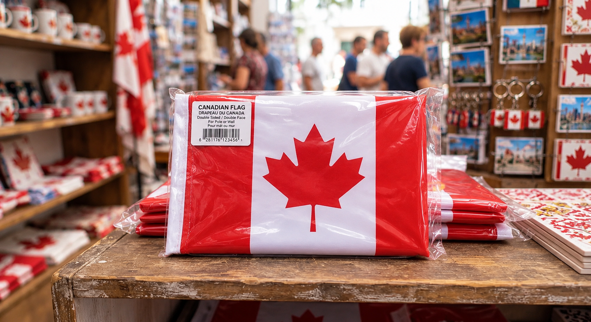 Nueva bandera de asta canadiense de doble cara grande de Canadá
