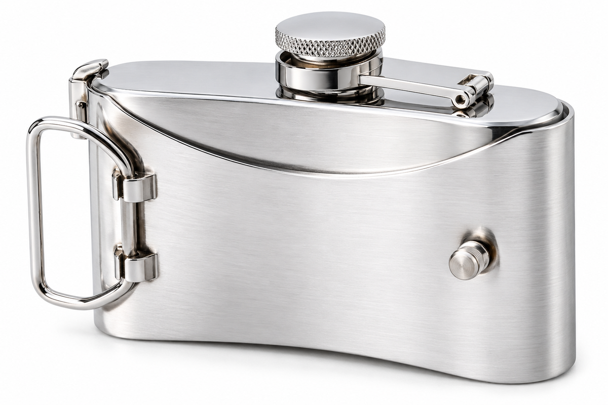 Rhinestone Cross Flask – Stylish Stainless Steel Hip 3 oz Flask