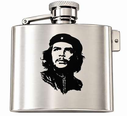 Che Guevara Pic Cuba 3 Oz Liquor Flask Buckle Rock Shows Parties