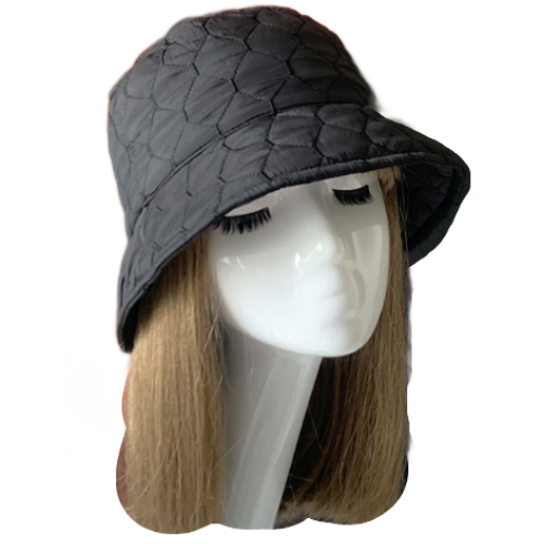 Chapeau de pluie matelassé doux et chaud pour femme, casquette pliable et écrasable