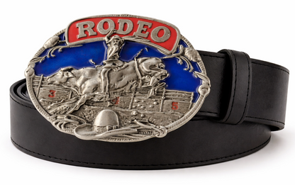 Rodeo Cowboy Cowgirl Bull Rider Western Belt Buckle