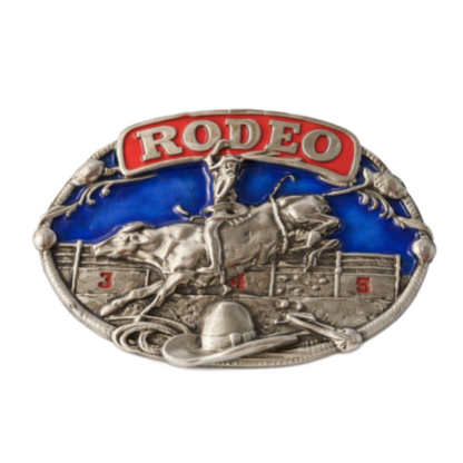 Rodeo Cowboy Cowgirl Bull Rider Western Belt Buckle