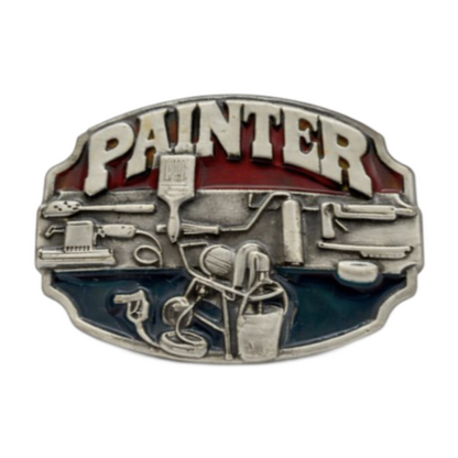 Painter Work Profession Paint Paintbrush Tools Belt Buckle