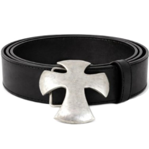 Iron Maltese Irish Celtic Crusader Old Cross Belt Buckle