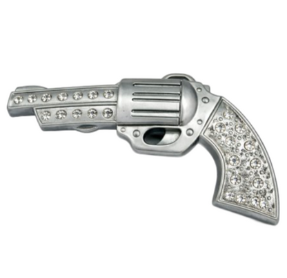 Revolver pistolet Gangster Culture strass pistolet boucle de ceinture
