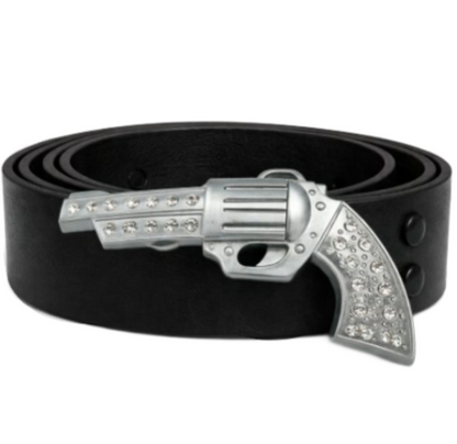Revolver pistolet Gangster Culture strass pistolet boucle de ceinture