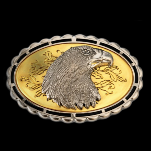 Eagle Prey Bird Head Western Cowboy Fashion Belt Buckle