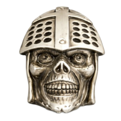 Templars Human Skull War Helmet Cross Belt Buckle