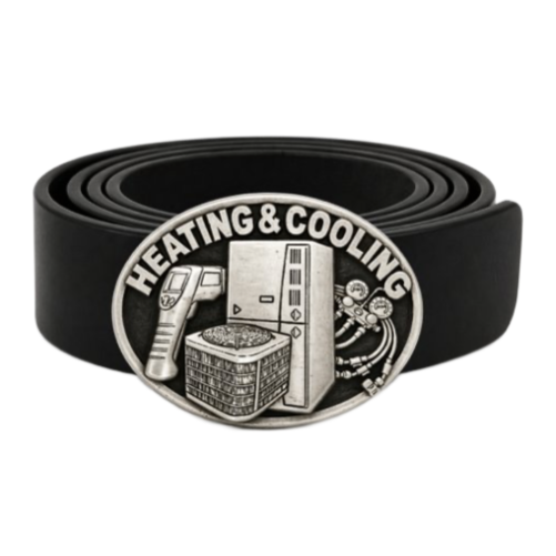 Heating Cooling Air Condition Technician Profession Belt Buckle