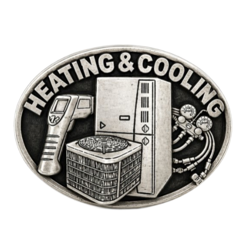 Heating Cooling Air Condition Technician Profession Belt Buckle