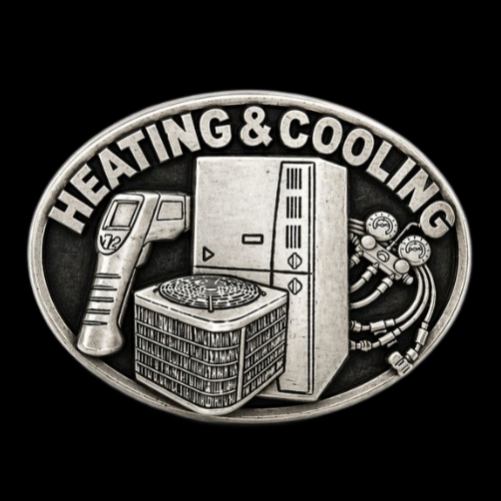 Heating Cooling Air Condition Technician Profession Belt Buckle
