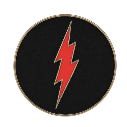 Thunder Lightning Bolt Flash Electrician Belt Buckle