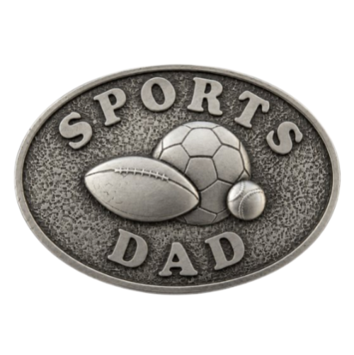 All Sports Dad Father's Birthday Gift Belt Buckle