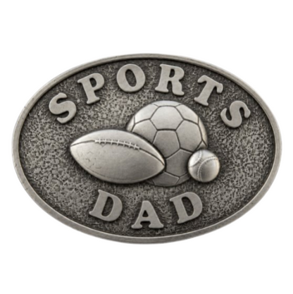 All Sports Dad Father's Birthday Gift Belt Buckle