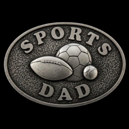 All Sports Dad Father's Birthday Gift Belt Buckle