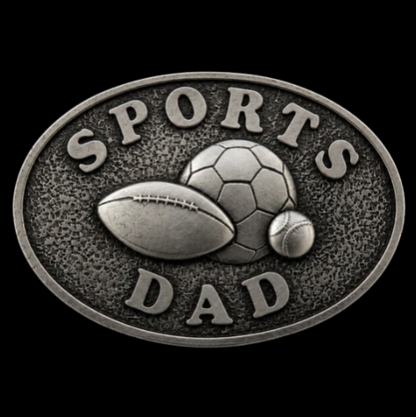 All Sports Dad Father's Birthday Gift Belt Buckle