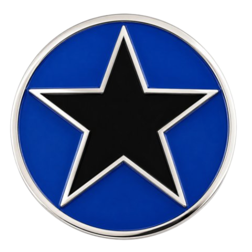 Black N Blue Hipster Rock Stars Hip Hop Cool Belt Buckle Buckles