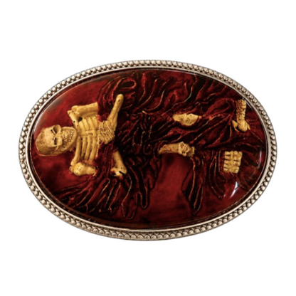 Skull 3D Dead Body Bones Skeleton Big Belt Buckle