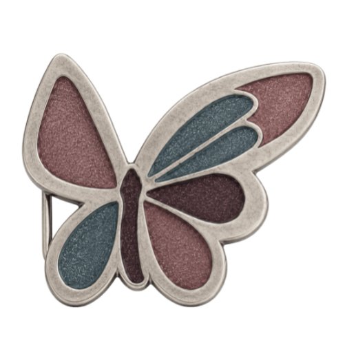 Butterfly Wings Glitter Insect Retro Elegant Belt Buckle