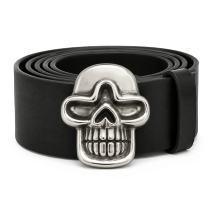 Human Skull Teeth Halloween Costume Scary Party Big Belt Buckle