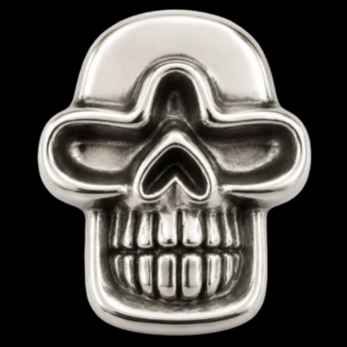 Human Skull Teeth Halloween Costume Scary Party Big Belt Buckle