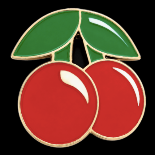 Cherry Fashion Trend Cool Red Lucky Cherries Belt Buckle
