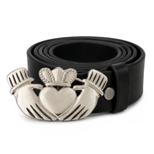 Claddagh Friendship Loyalty Love Crown Heart Irish Belt Buckle