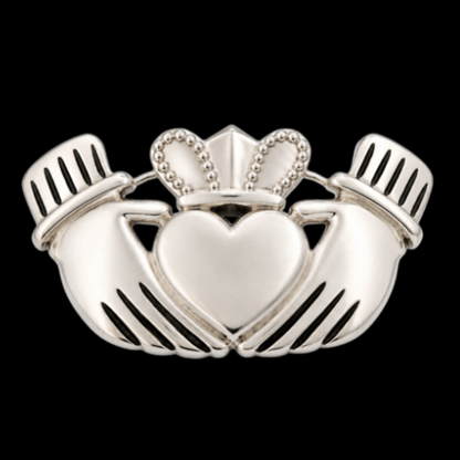 Claddagh Friendship Loyalty Love Crown Heart Irish Belt Buckle