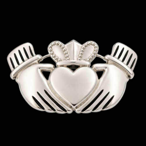 Claddagh Friendship Loyalty Love Crown Heart Irish Belt Buckle