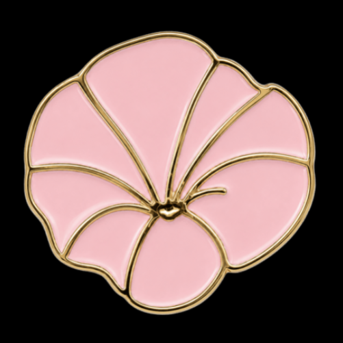 Belt Buckle Pink Rose Flower Blooming Women's Floral Fashion