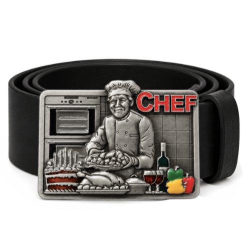 Restaurant Gourmet Chef Food Cook Culinary Belt Buckle