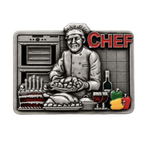 Restaurant Gourmet Chef Food Cook Culinary Belt Buckle