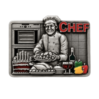 Restaurant Gourmet Chef Food Cook Culinary Belt Buckle