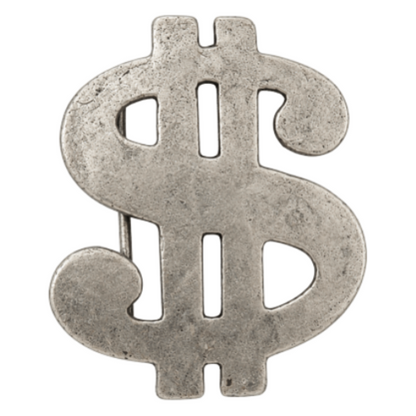 Money Financial Symbol Dollar Sign Belt Buckle